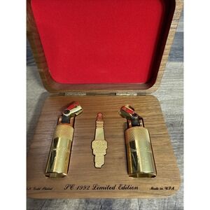 1992 MAC Tools limited Edition 24K Gold Played Spark Plug Set Box Collectors Pin